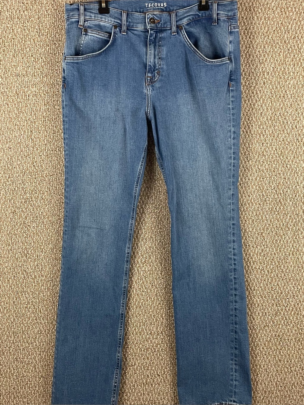 Tecovas Standard Jeans 34x34 (34x32) Straight Denim Blue Cowboy Western F114